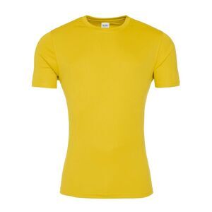AWDis Just Cool Mens Smooth Short Sleeve T-Shirt / Sun Yellow